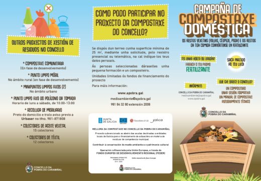 Posto informativo sobre a compostaxe doméstica nos xardíns Valle-Inclán